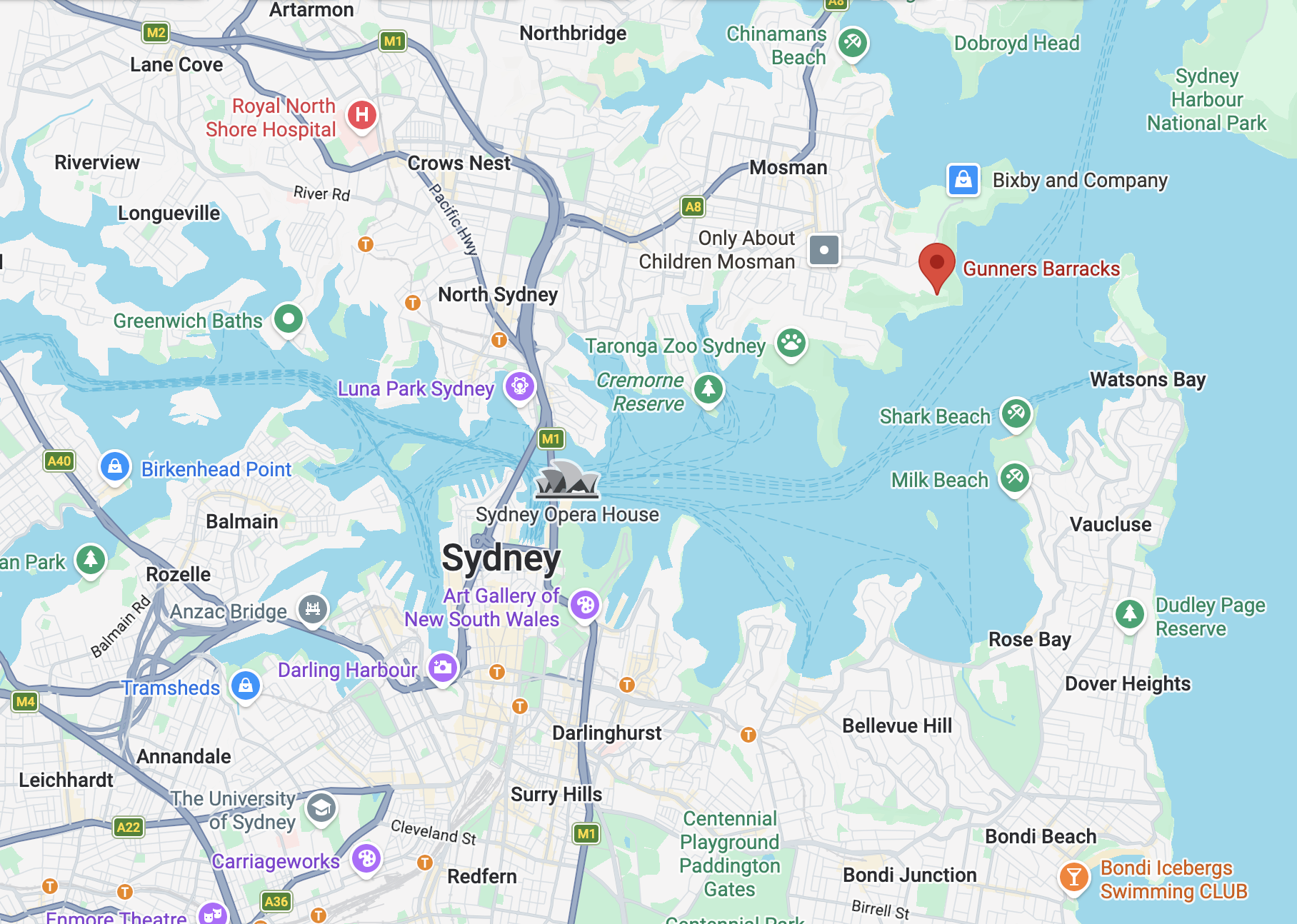 Gunner's Barracks GMap